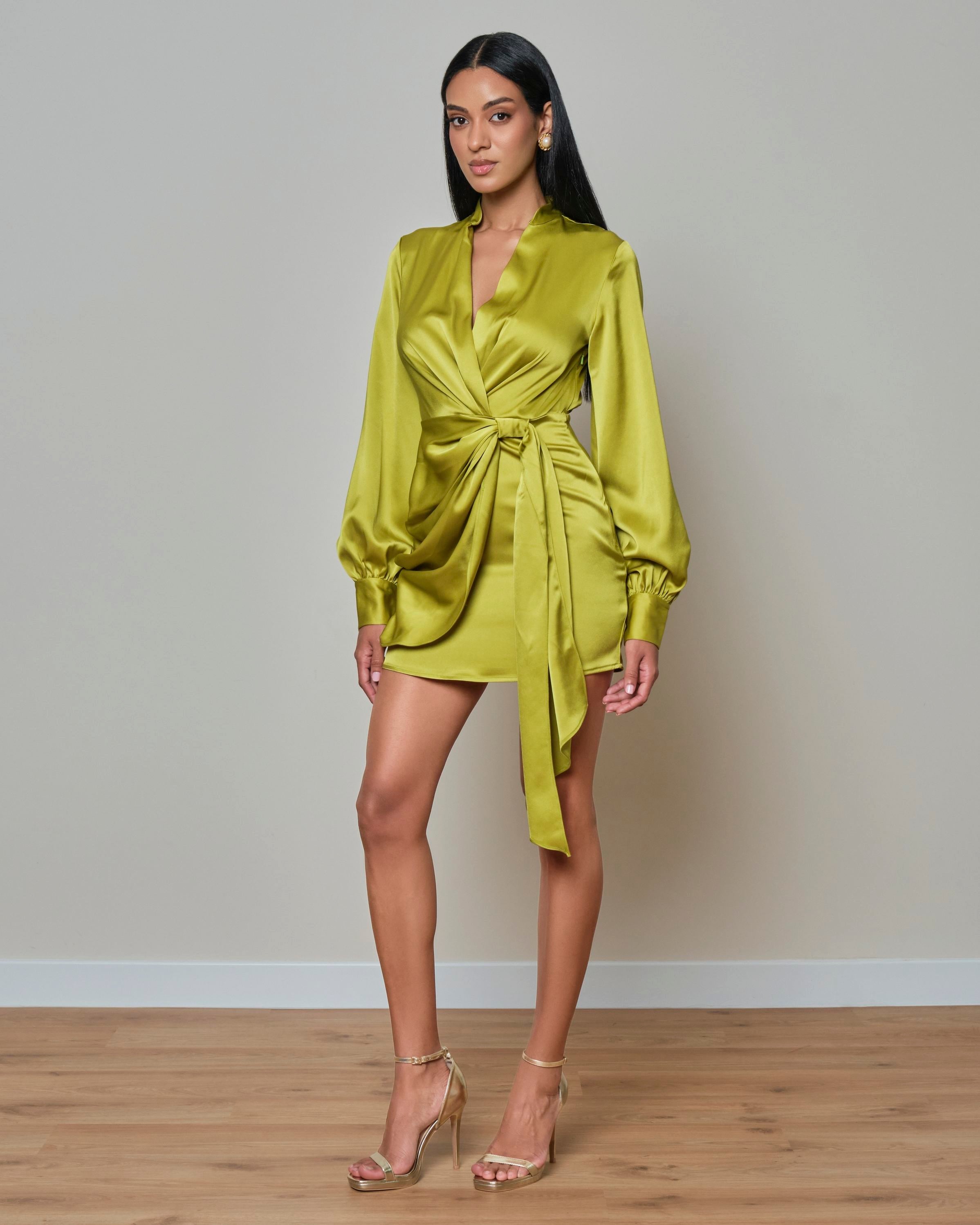 ZOE mini dress lime