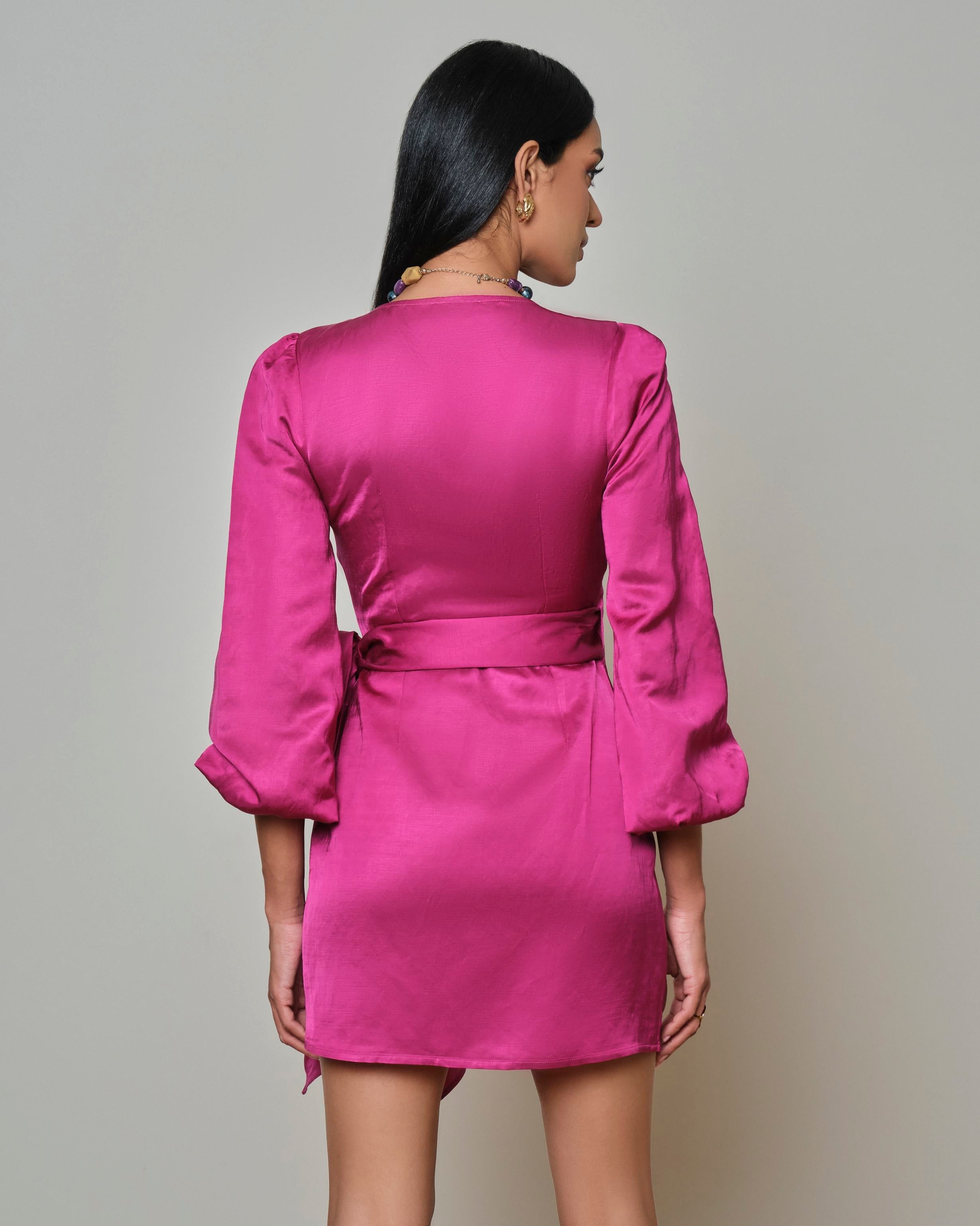Aria Dress glazed Fucshia