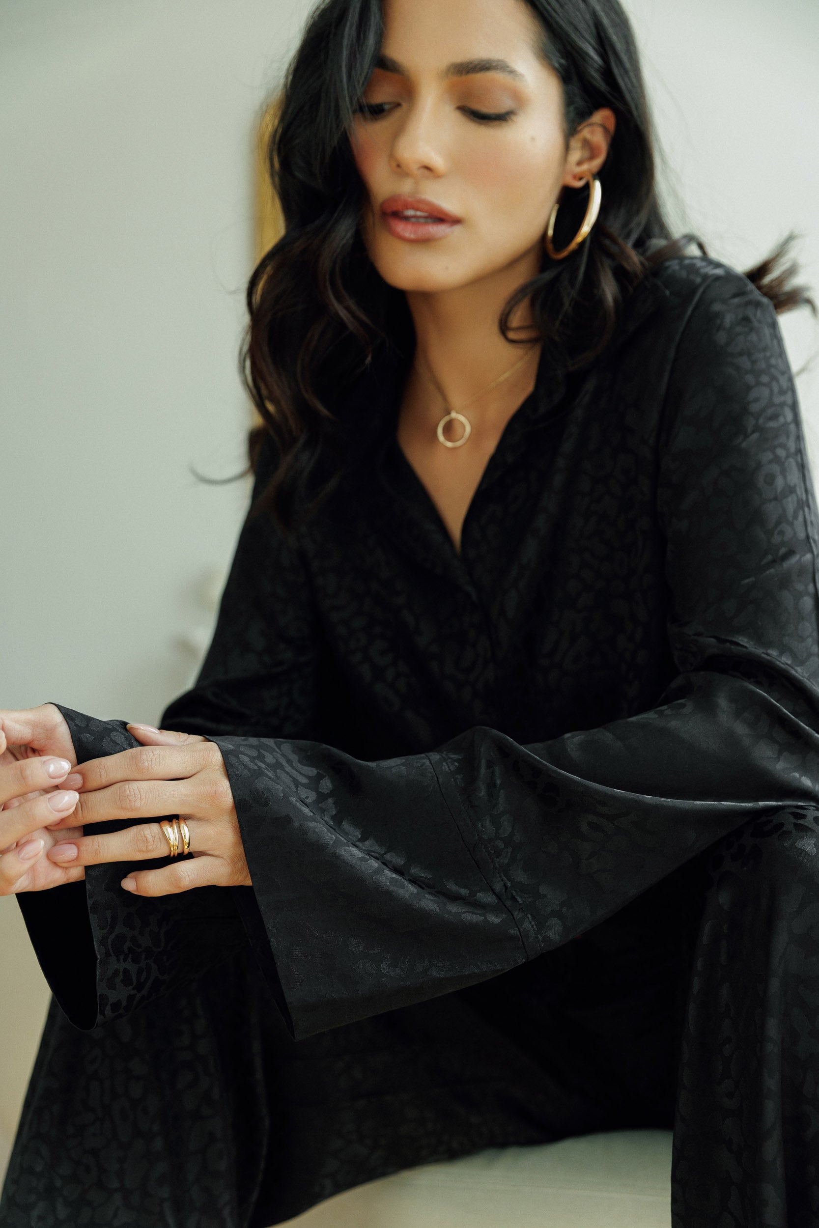 Eleese Jacquard Set - Noir
