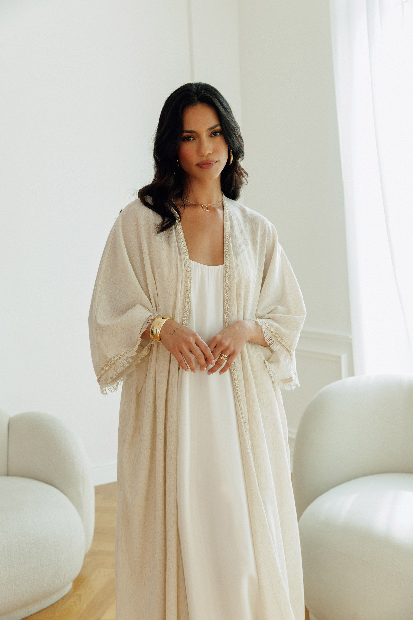 Elara Open-Front Kaftan