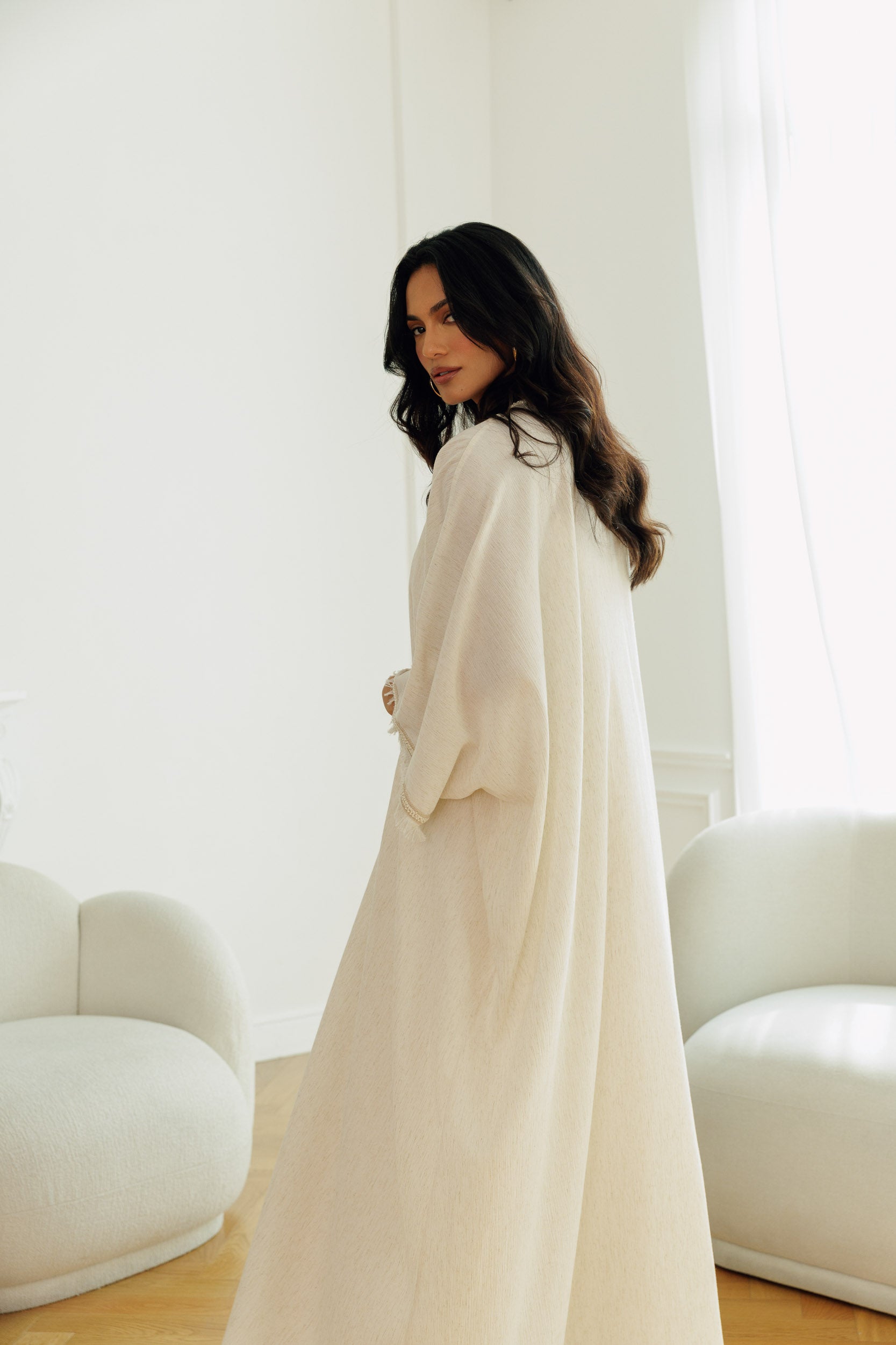 Elara Open-Front Kaftan