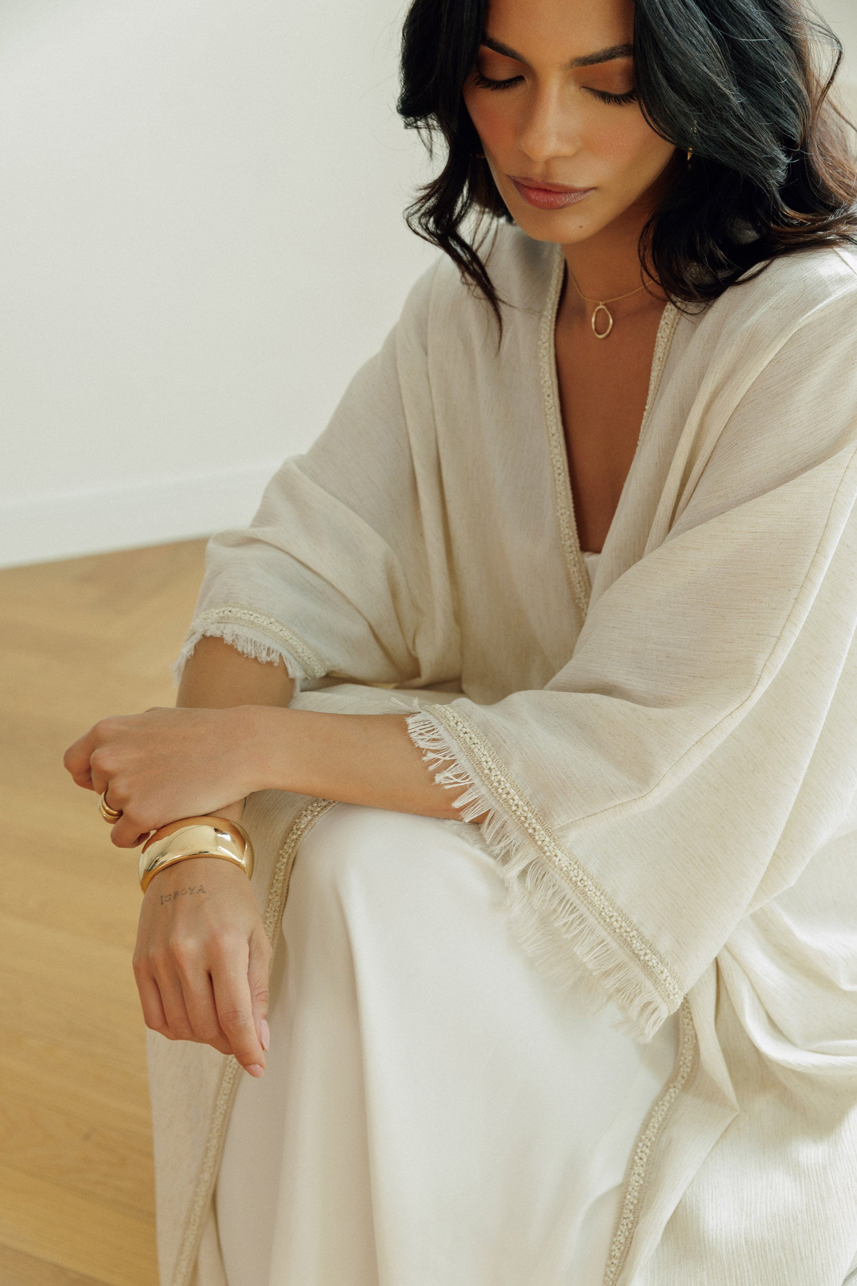 Elara Open-Front Kaftan
