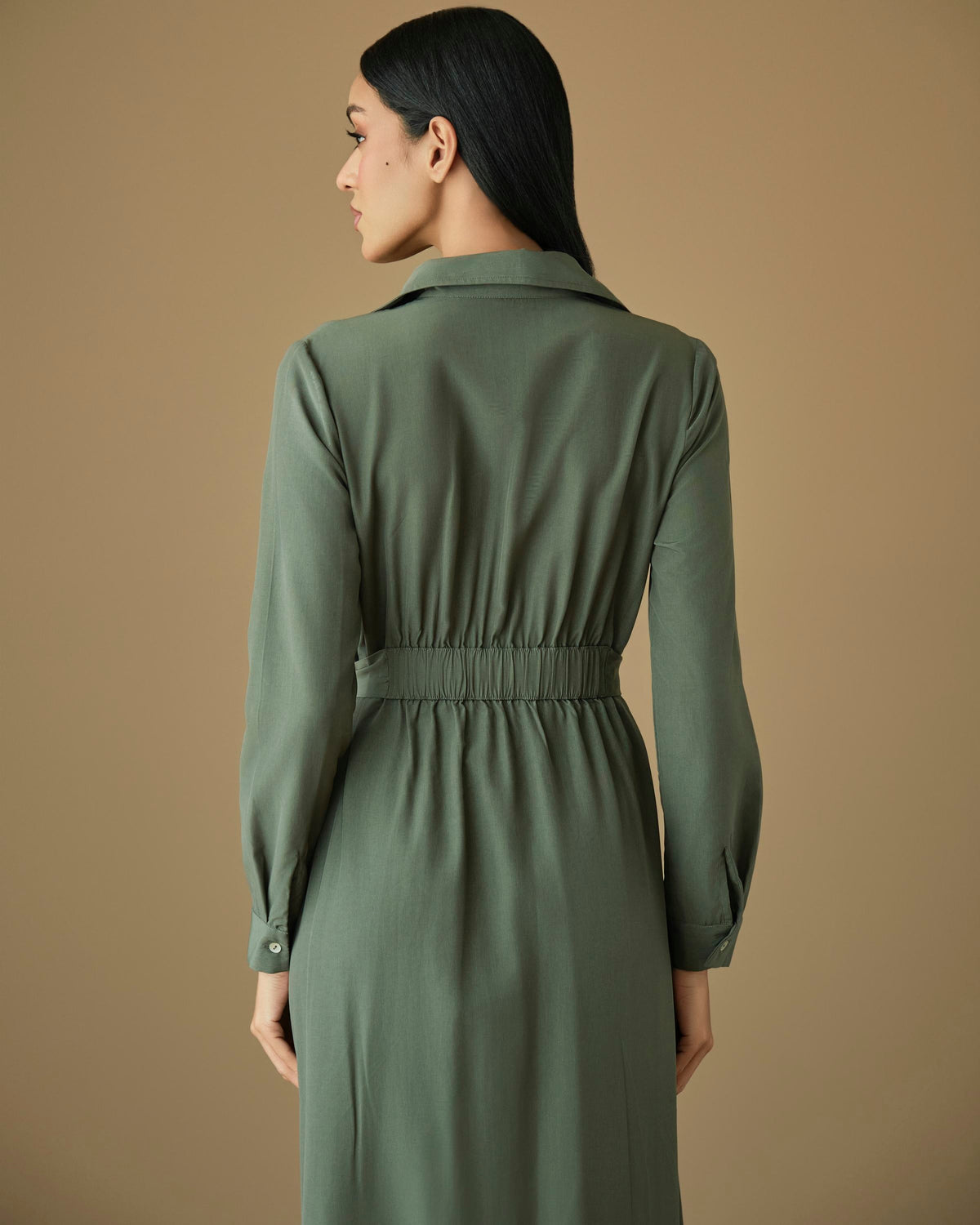 Chic Eva Maxi Shirt Dress for Elegant Style