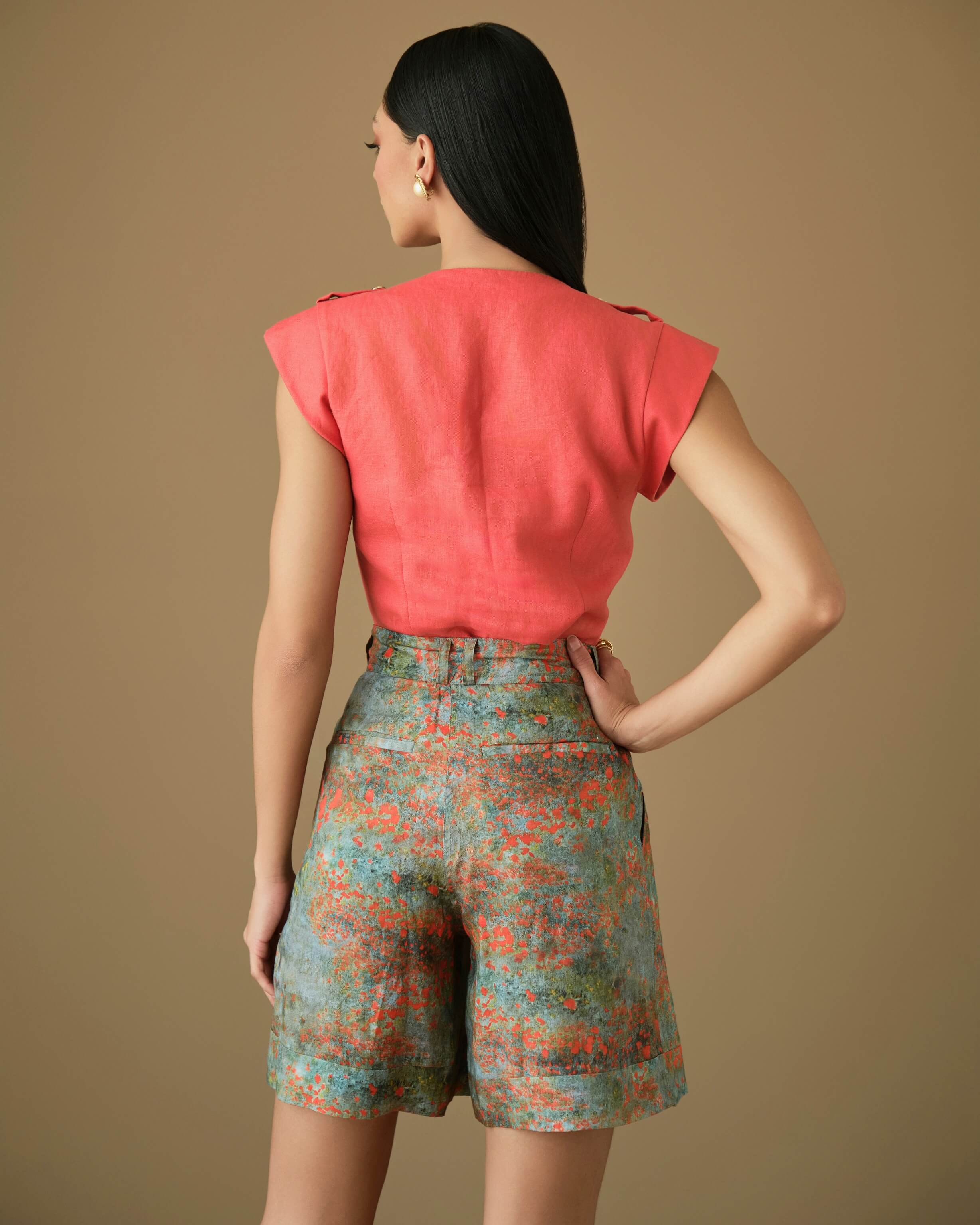 Polina short sienna