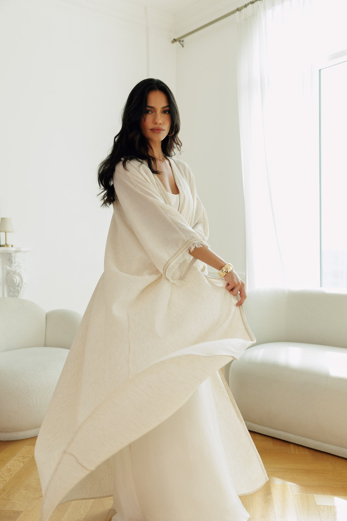 Elara Open-Front Kaftan