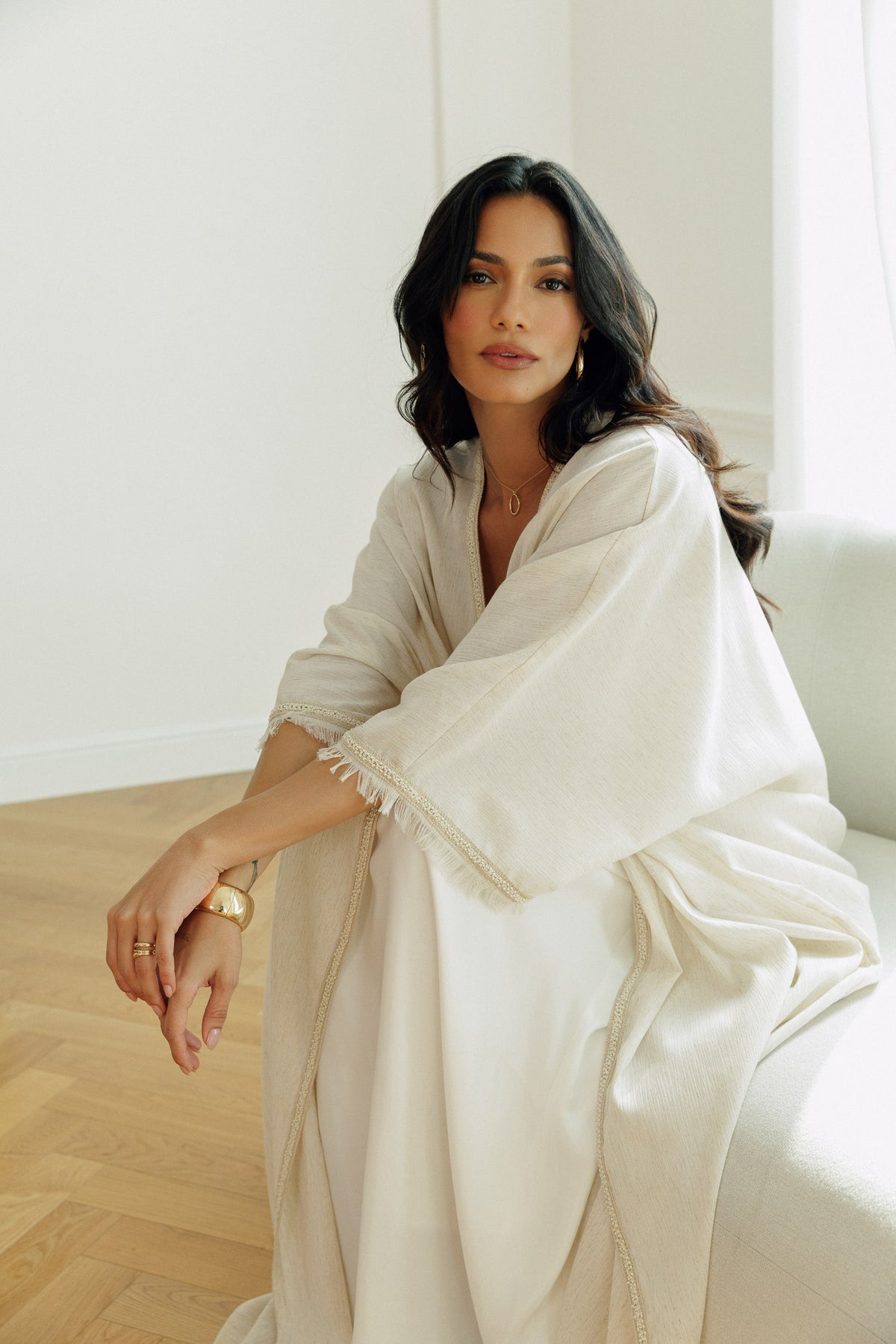 Elara Open-Front Kaftan